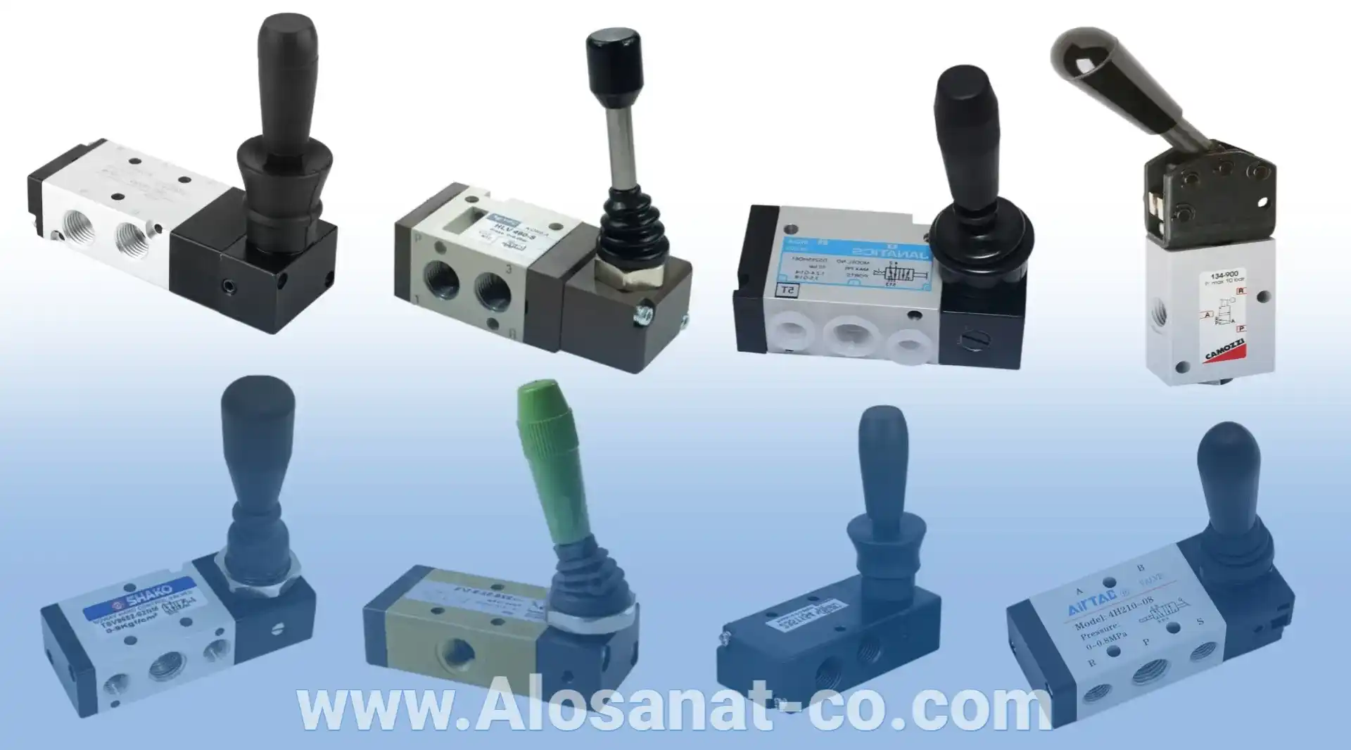 انواع شیر دستی پنوماتیک