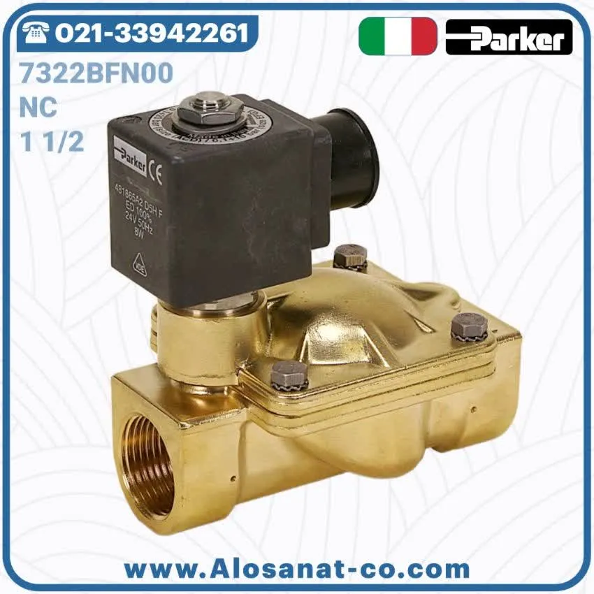 شیر برقی 1 1/2 پارکر Parker برنجی 7321BFN00